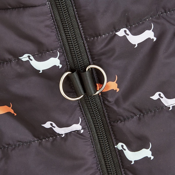 Zippered Coat - Dog Print