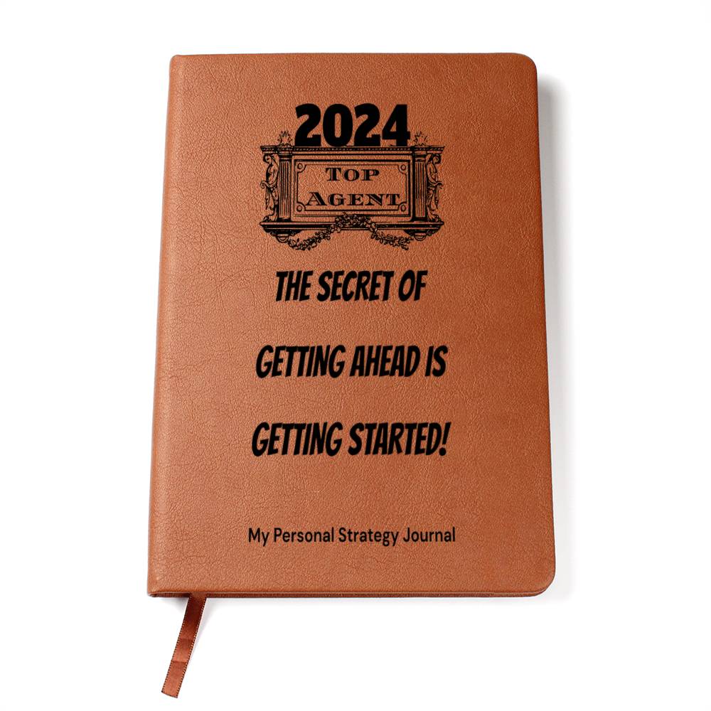 2024 Leather Personal Strategy Journal - Top Agent