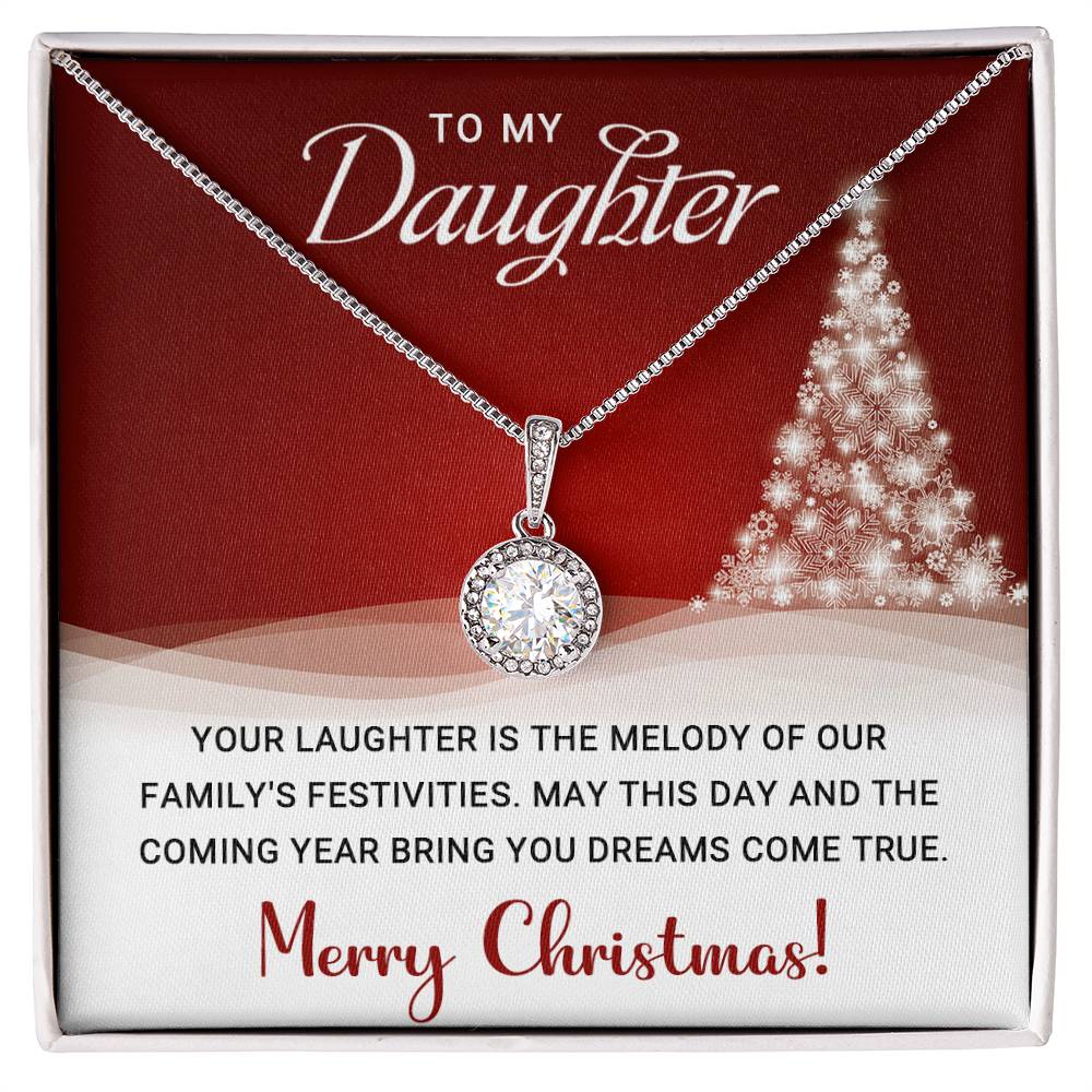 Dazzling Eternal Hope Necklace: Embrace Hope and Radiance - To My Daughter