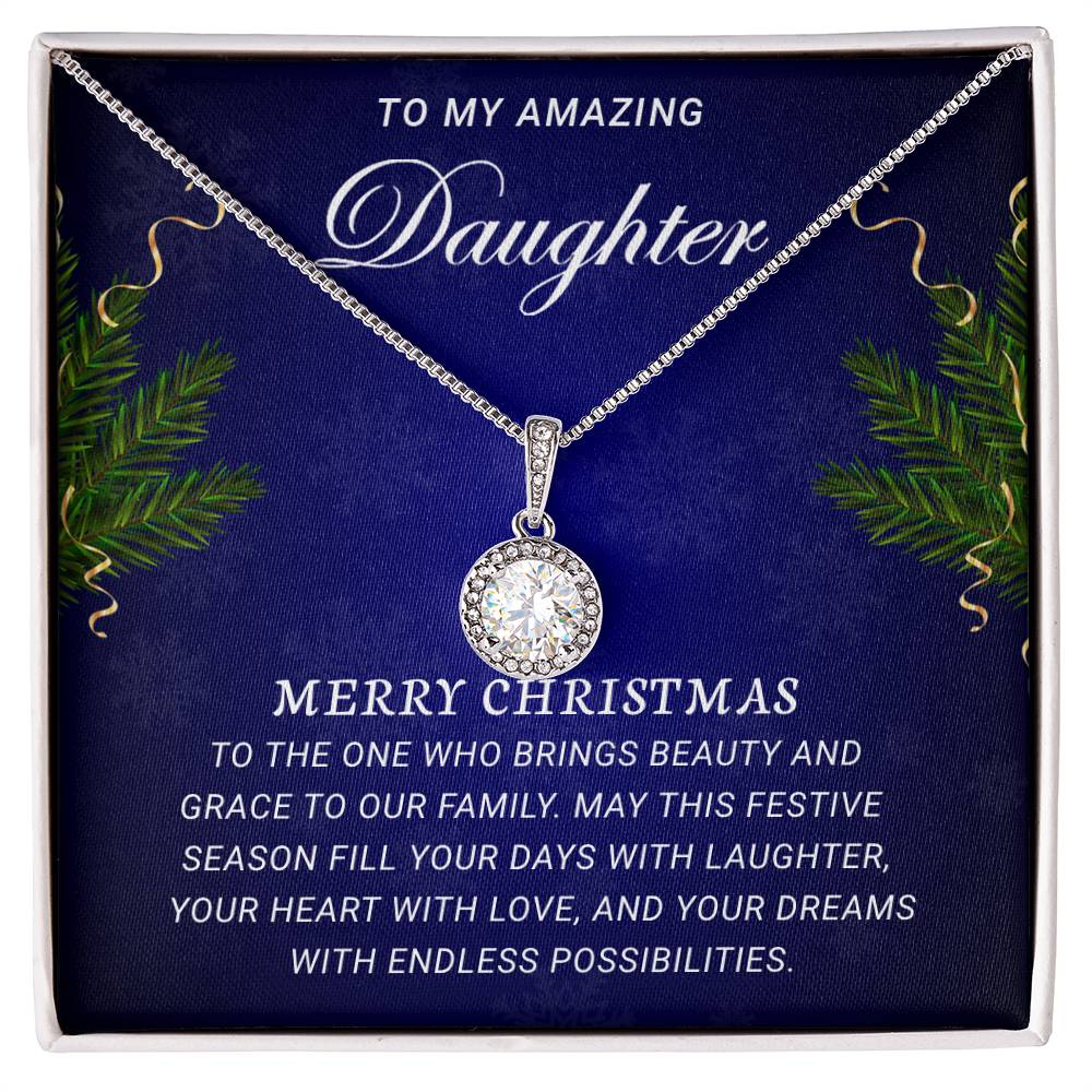 Dazzling Eternal Hope Necklace: Embrace Hope and Radiance - To My Amazing Daughter