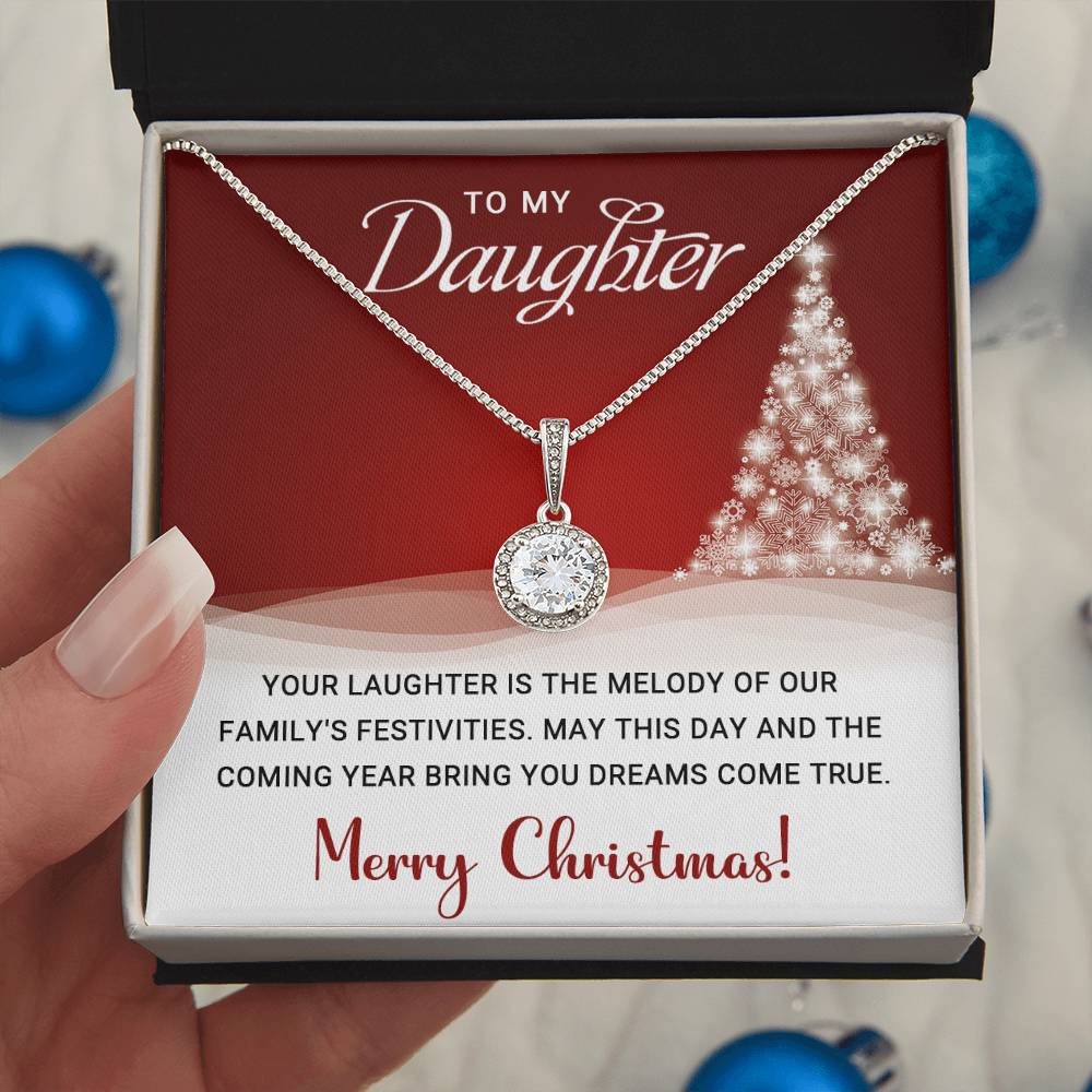 Dazzling Eternal Hope Necklace: Embrace Hope and Radiance - To My Daughter