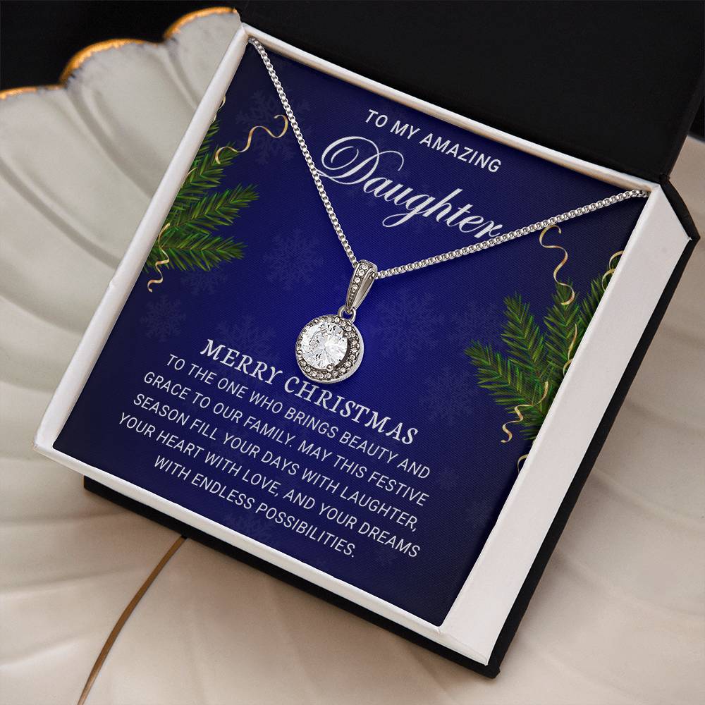 Dazzling Eternal Hope Necklace: Embrace Hope and Radiance - To My Amazing Daughter