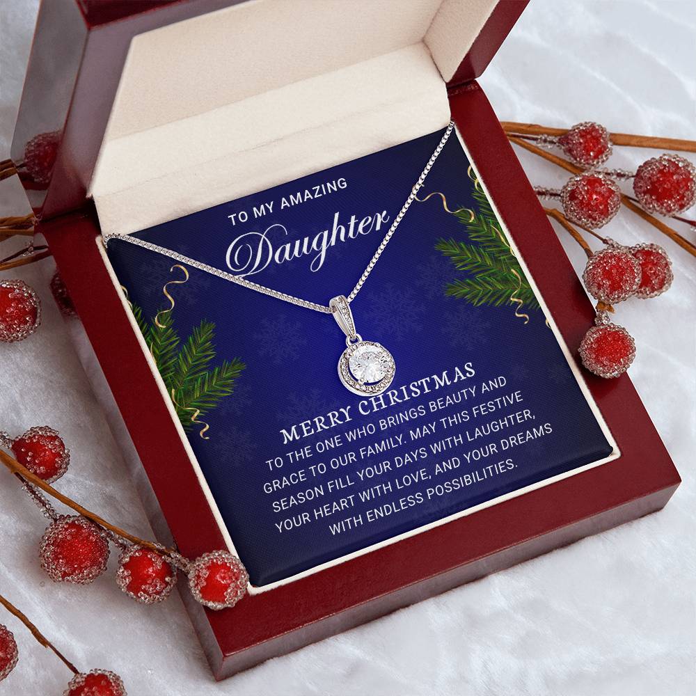 Dazzling Eternal Hope Necklace: Embrace Hope and Radiance - To My Amazing Daughter