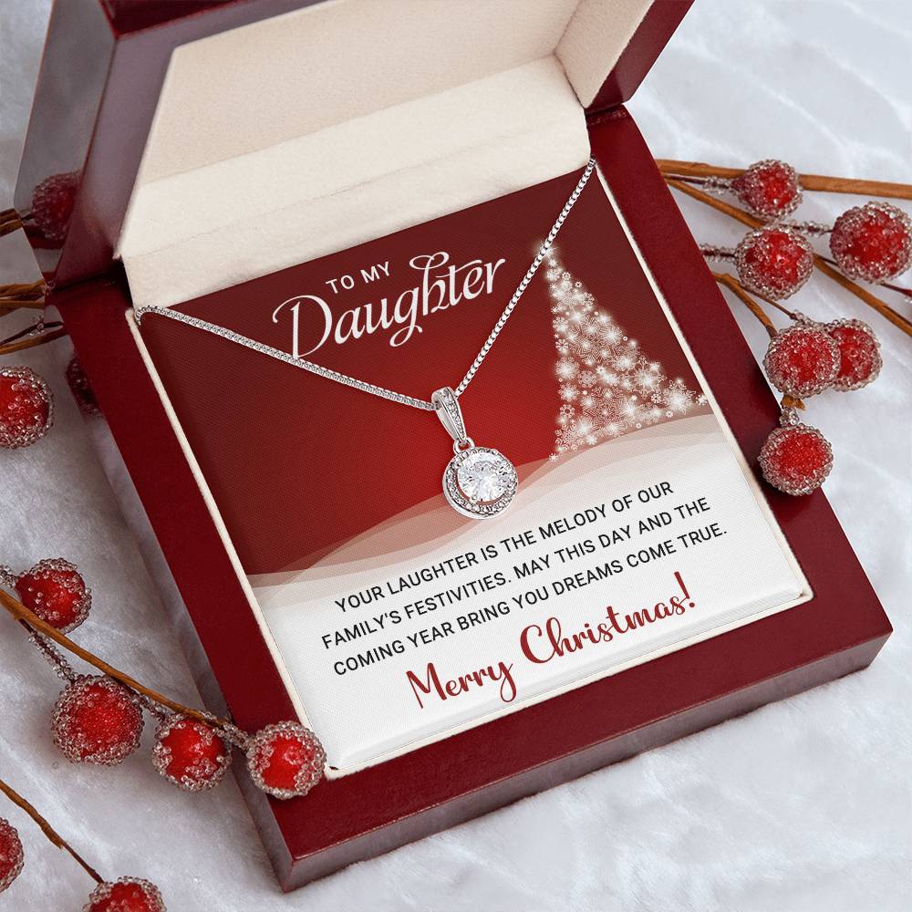 Dazzling Eternal Hope Necklace: Embrace Hope and Radiance - To My Daughter