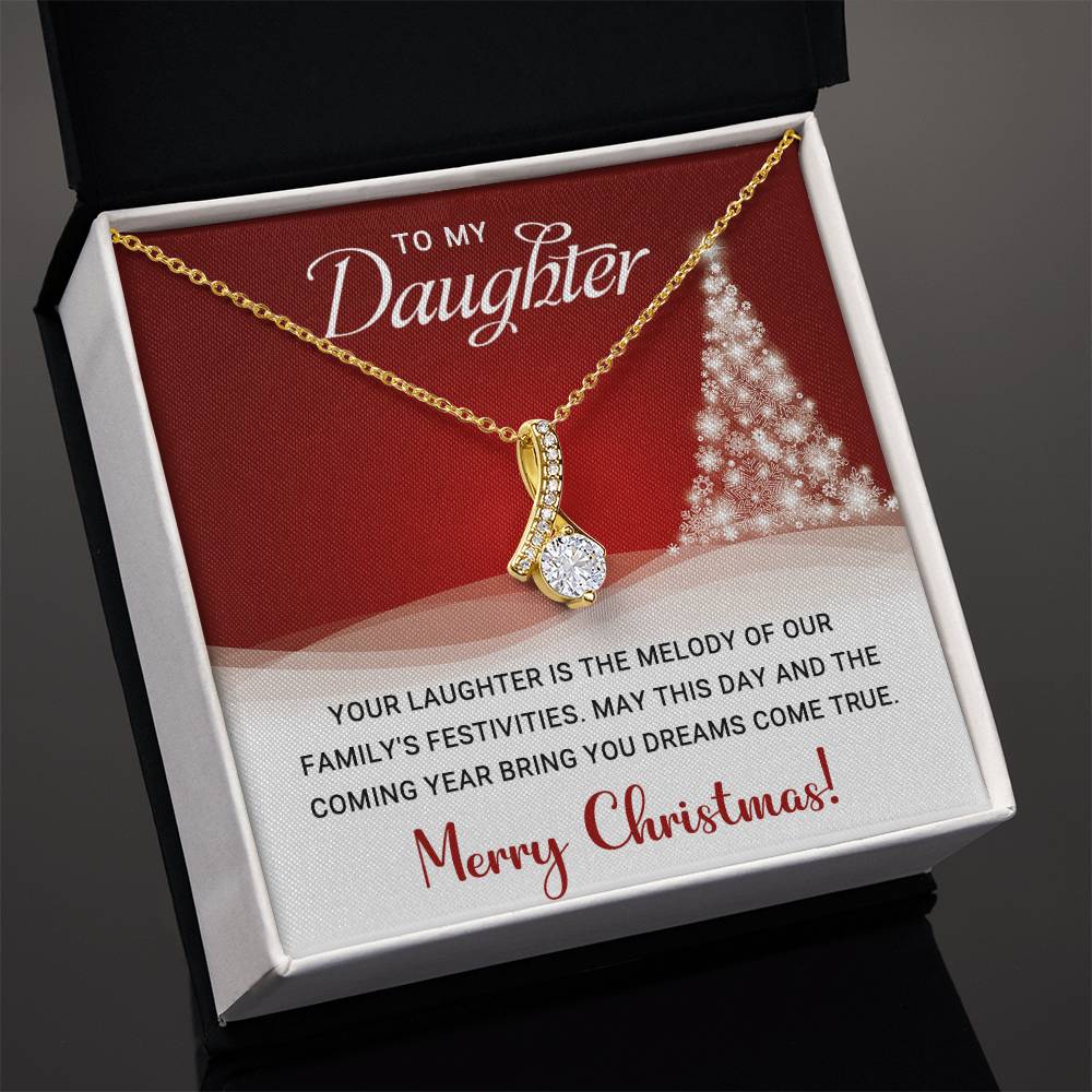 Dazzling Delight: Sparkling Necklace - To My Daughter