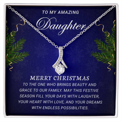 Dazzling Delight: Sparkling Necklace - To My Amazing Daughter