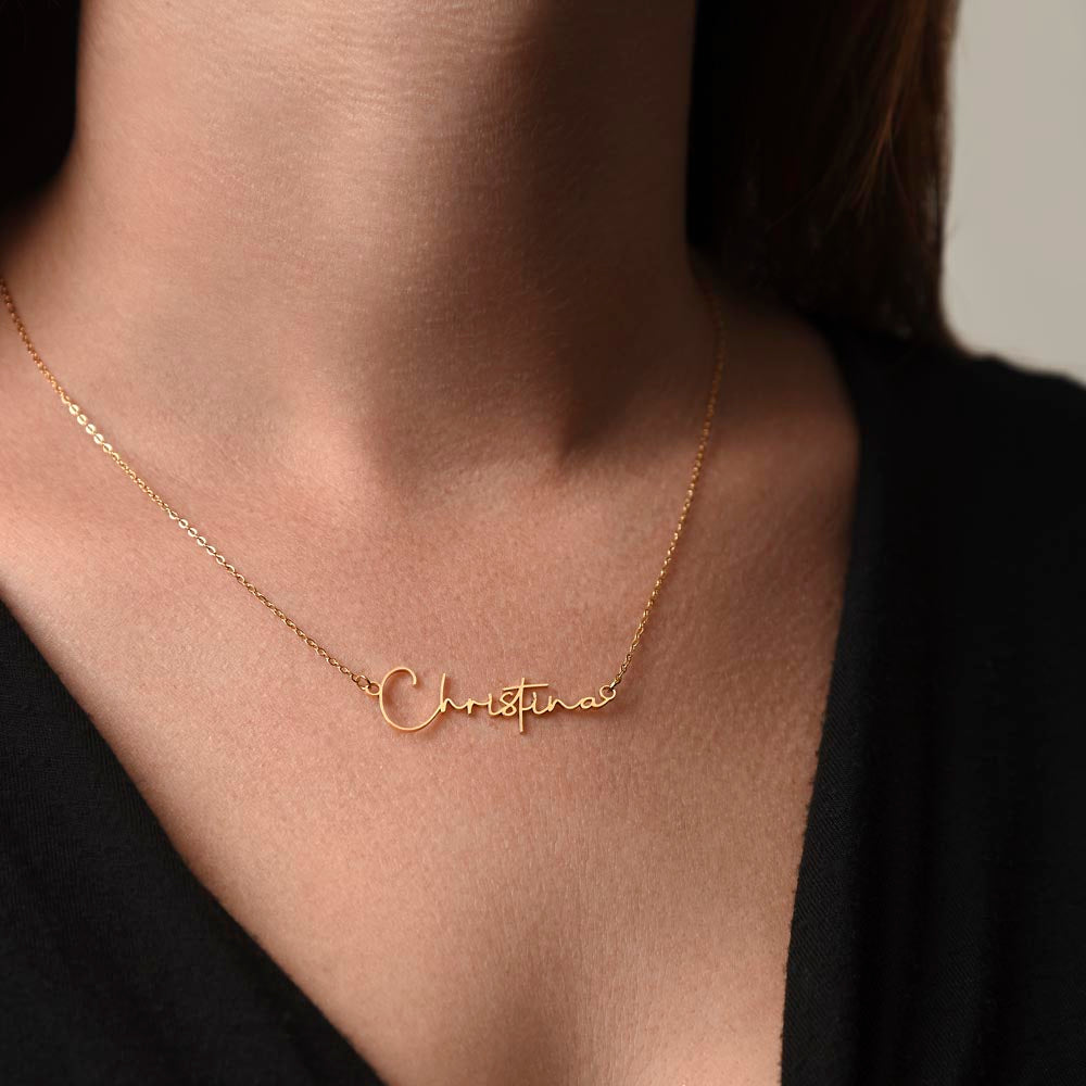 Signature Name Necklace - To My Incredible Stepdaughter