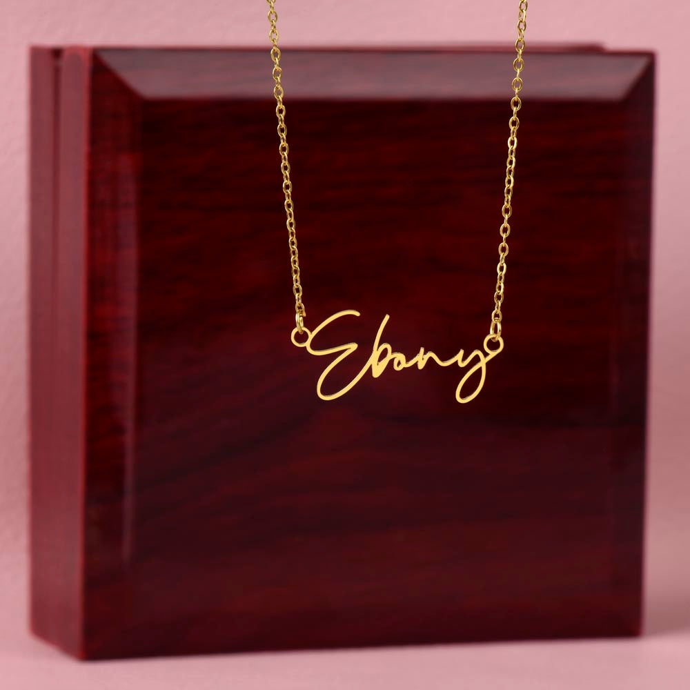 Signature Name Necklace - To My Amazing Daughter