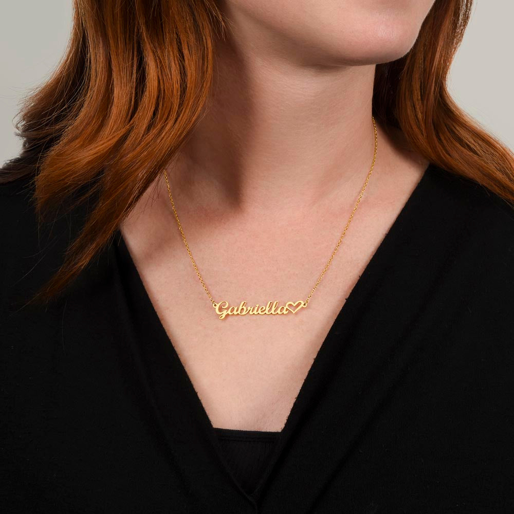 Personalized Heart Name Necklace NMC