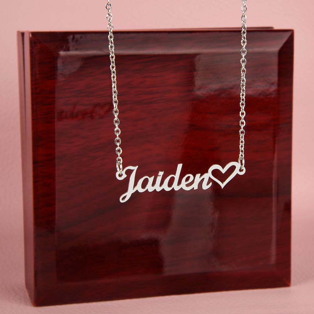 Personalized Heart Name Necklace NMC