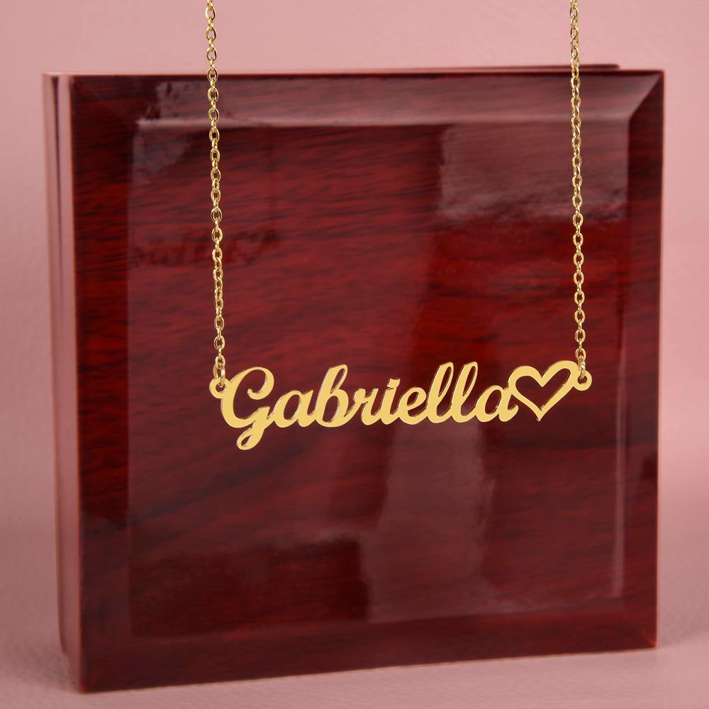 Personalized Heart Name Necklace NMC