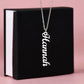 Personalized Vertical Name Necklace NMC