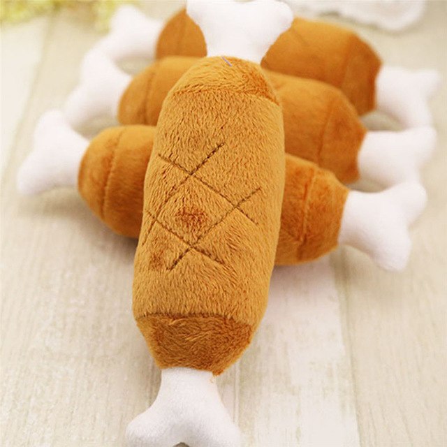 Dog Plush Chicken Leg Plush Squeak Toy